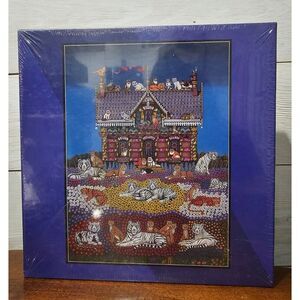 Down Here On A Visit 1000 Piece Jigsaw Puzzle Tigers Cats Flowers